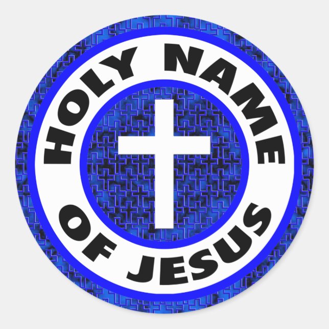 Adesivo Redondo Santo Nome de Jesus (Frente)