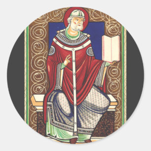 Adesivo Redondo Santo Papa Gregório Magno