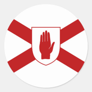 Adesivo Redondo Santo Patrick para a bandeira do protetor de