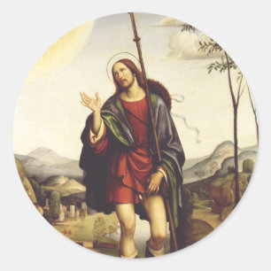 Adesivo Redondo Santo Roch por Francesco Francia