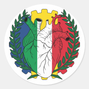 Adesivo Redondo Santo romeno Josephs Day Italiano Itália