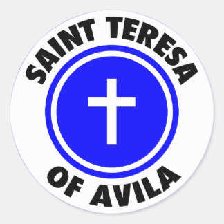 Adesivo Redondo Santo Teresa de Ávila