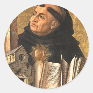 Adesivo Redondo Santo Thomas Aquinas