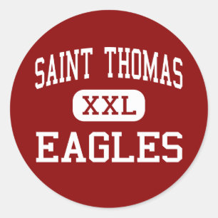 Adesivo Redondo Santo Thomas - Eagles - altos - Houston Texas