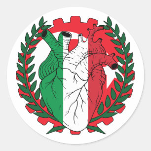 Adesivo Redondo Santo turco Josephs Day Italiano Itália