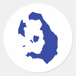 Adesivo Redondo Santorin