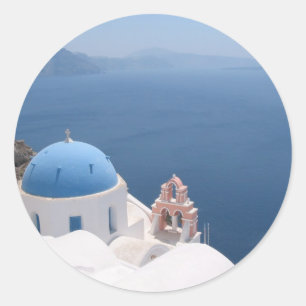 Adesivo Redondo Santorini