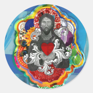 Adesivo Redondo Santos