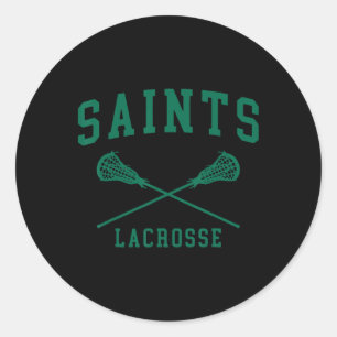 Adesivo Redondo Santos do Siena College Lacrosse Throwback Retro C