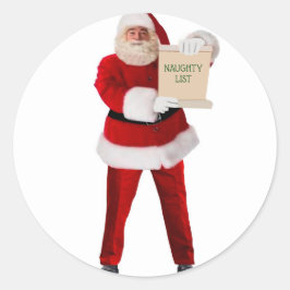 Adesivo Redondo Sant's Naughty List Round Envelope Seals