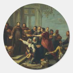 Adesivo Redondo São António de Pádua por Willem van Herp