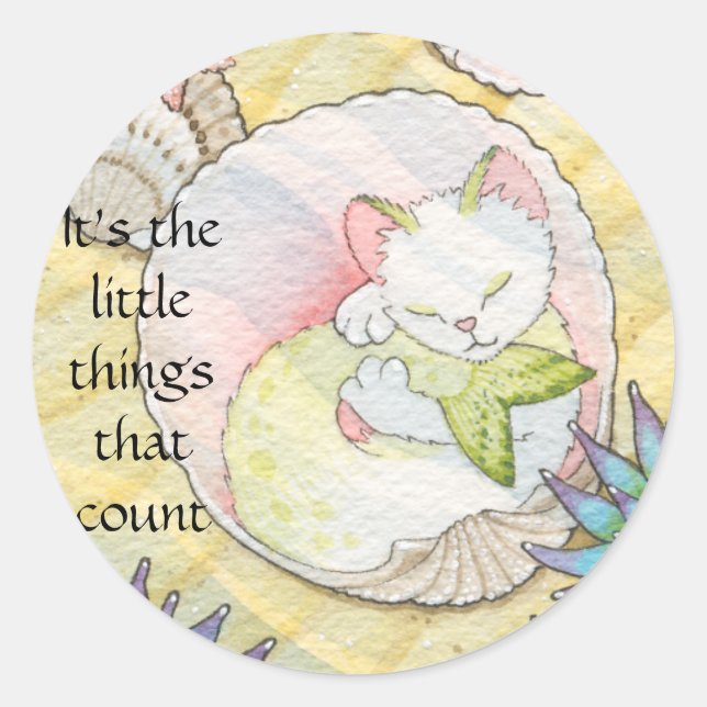 Adesivo Redondo São as pequenas coisas que contam (Frente)