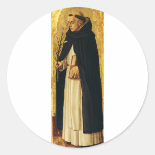 Adesivo Redondo São Domingos por Carlo Crivelli