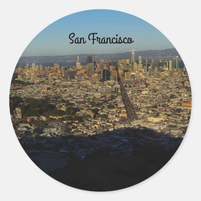 Adesivo Redondo São Francisco Twin Peaks #2 Stickers (Frente)