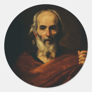 Adesivo Redondo São José por Jusepe de Ribera