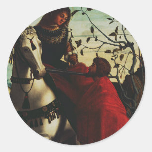 Adesivo Redondo São Martinho e o Mendigo