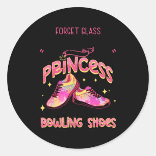 Adesivo Redondo Sapatos engraçados de princesa para jogadores de b