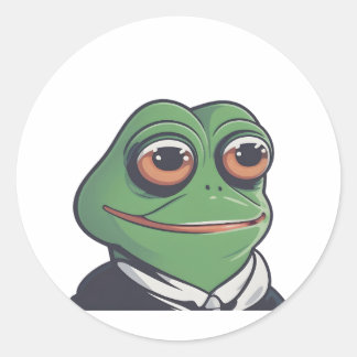 Adesivo Redondo Sapo: Arte Anfíbia Whimsical