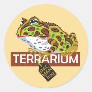 Adesivo Redondo sapo de coroa-homem-pac