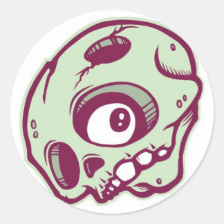 Adesivo Redondo Sapo de Skullie redondo DOLLA