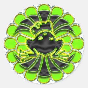 Adesivo Redondo Sapo Deco Stickers