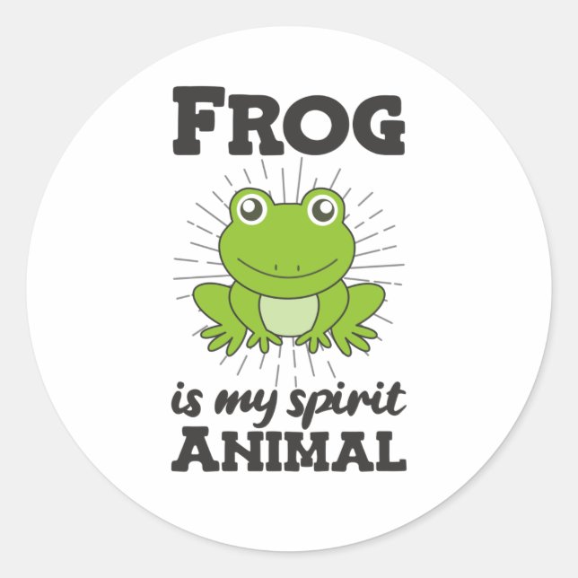 Adesivo Redondo Sapos Adormecem Animais Doces Para Sapos Infantis (Frente)