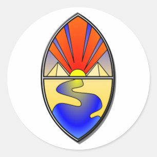 Adesivo Redondo Sapphire Current Lamen Sticker