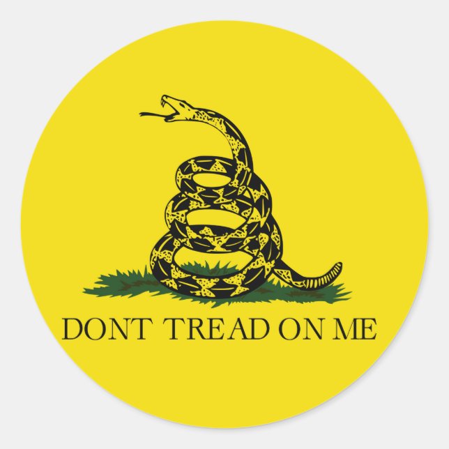 Adesivo Redondo Saqueadores patrióticos (Frente)