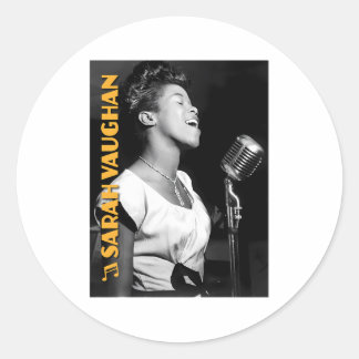 Adesivo Redondo Sarah Vaughan