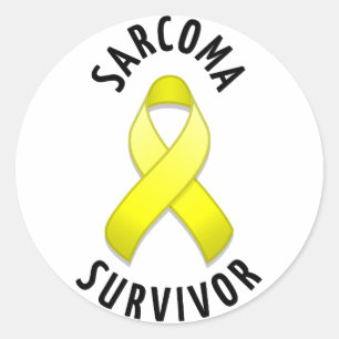 Adesivo Redondo Sarcoma Survivor Round Sticker