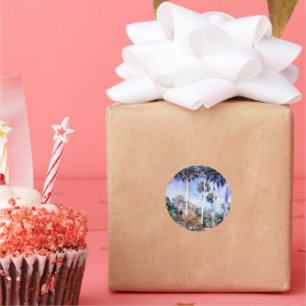 Adesivo Redondo Sargent - Palmas, uma pintura John Singer Sargent