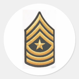 ADESIVO REDONDO SARGENTO MAJOR E-9