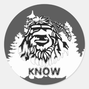 Adesivo Redondo Sasquatch