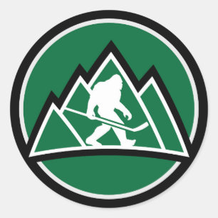 Adesivo Redondo Sasquatch Hockey Sticker - Ausente