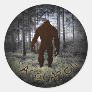 ADESIVO REDONDO SASQUATCH NAS MADEIRAS