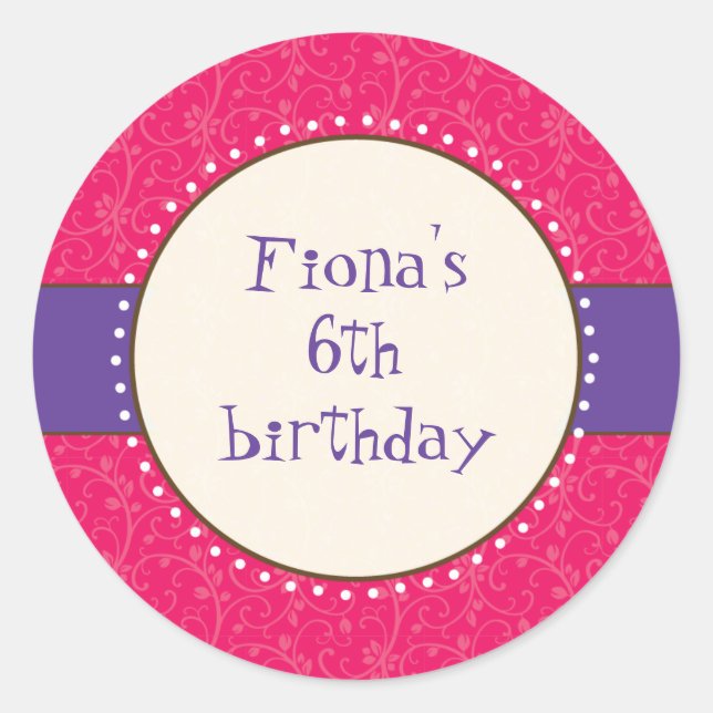 Adesivo Redondo Sassy Girl Sticker (Frente)