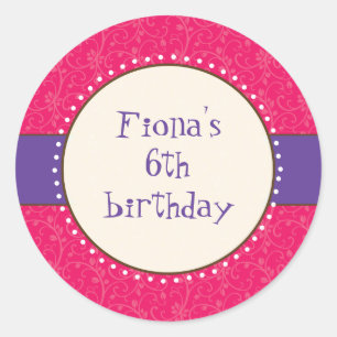 Adesivo Redondo Sassy Girl Sticker