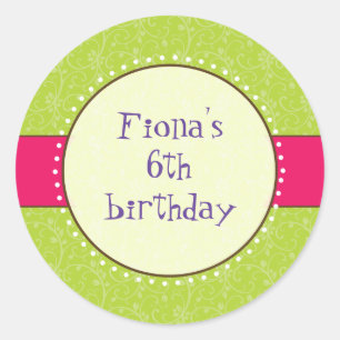 Adesivo Redondo Sassy Girl Sticker