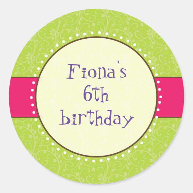 Adesivo Redondo Sassy Girl Sticker (Frente)