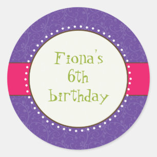 Adesivo Redondo Sassy Girl Sticker