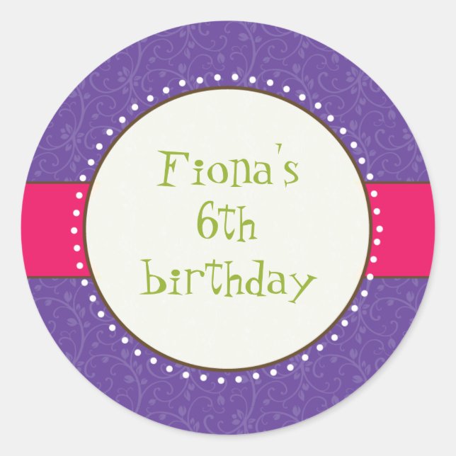 Adesivo Redondo Sassy Girl Sticker (Frente)