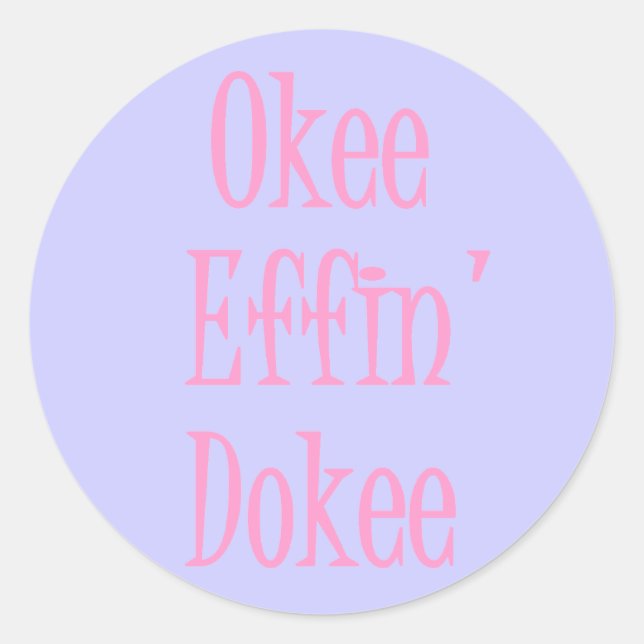 Adesivo Redondo Sassy Lady Funny Envelope Seal (Frente)