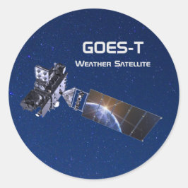 Adesivo Redondo Satélite de clima GOES-T