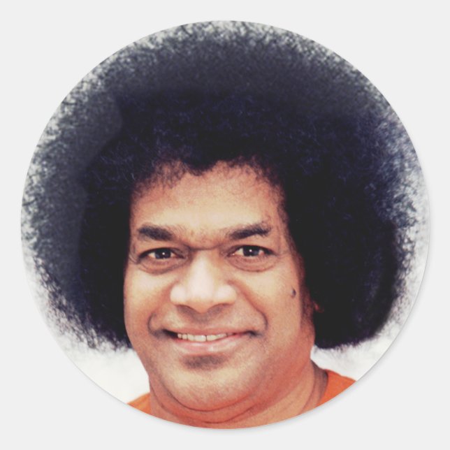 Adesivo Redondo Sathya Sai Baba Sticker redondo (Frente)