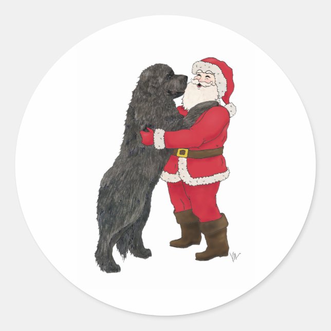 Adesivo Redondo Saudação de Natal em Terra Nova (Frente)