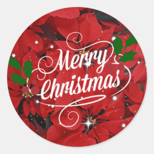 Adesivo Redondo Saudações de Feliz Natal