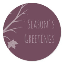 Saudações de Plum Winter Season