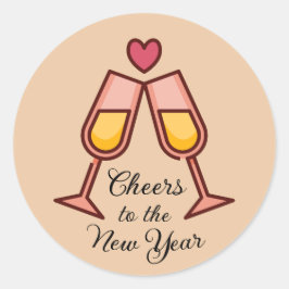 Adesivo Redondo Saúde ao novo ano