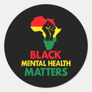 Adesivo Redondo Saúde Mental Saúde Mental Autismo Consciência