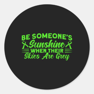 Adesivo Redondo Saúde mental seja saúde mental sunshine de alguém